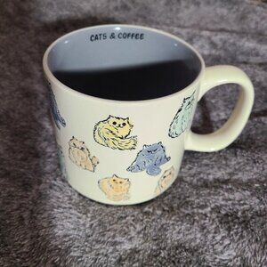Crazy Cat Lady "Cats & Coffee" Mug Holiday Gift Christmas Large Coffee Tea 10 oz